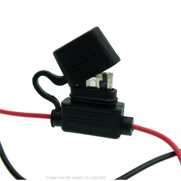 Click On Mini USB Direct to Battery Motorcycle Cable - Straight (sku 14937)