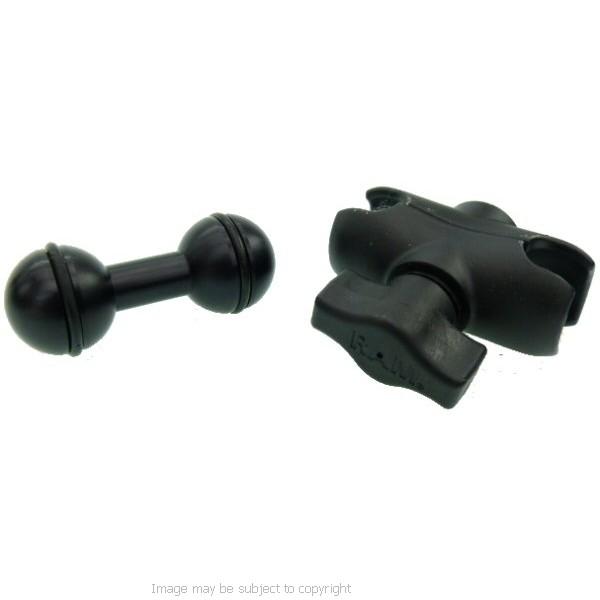 1" - 25mm Double Adaptor with 1¾" - 45mm RAM Arm for Motorcycle GPS Mounts (sku 14941) - BuyBits Ltd UK