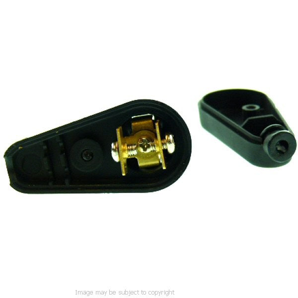 Angled Hella DIN Motorcycle Power Plug (sku 15052)