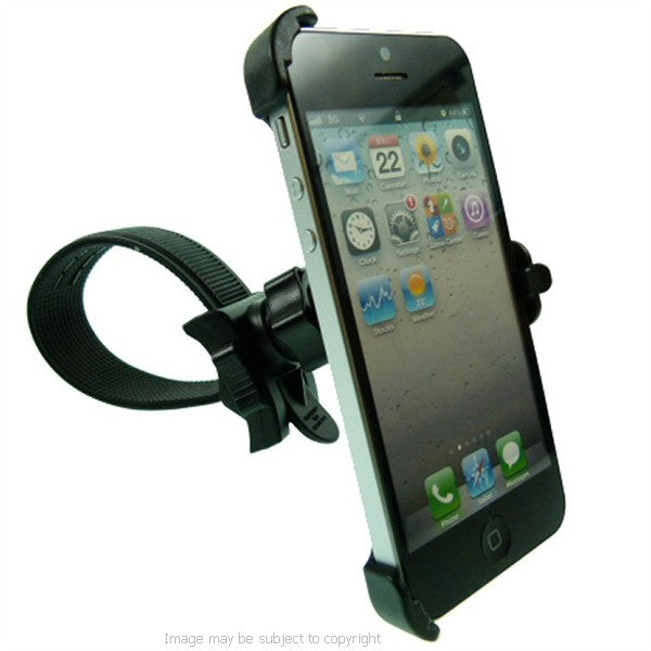 Locking Strap Bike Motorcycle Handlebar Mount for iPhone 5 (sku 15248)