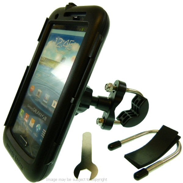 Waterproof Galaxy S3 GT-i9300 Metal U-Bolt Tough Case Motorcycle Bike Mount (SKU 15668)