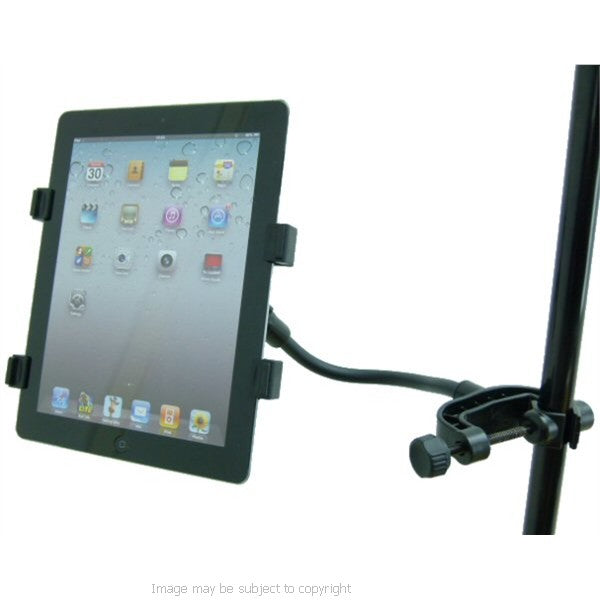 Music Microphone Stand Tablet Mount Holder works with iPad Mini &amp; iPad&#39;s 7&quot;-10&quot; (sku 15864-apple ipad mini)