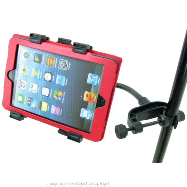 Music Microphone Stand Tablet Mount Holder works with iPad Mini &amp; iPad&#39;s 7&quot;-10&quot; (sku 15864-apple ipad mini)