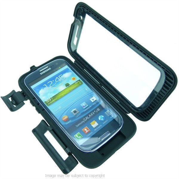 PRO Samsung Galaxy S3 GT-i9300 Waterproof Motorcycle DIN - Hella Powered Mount (sku 15933)