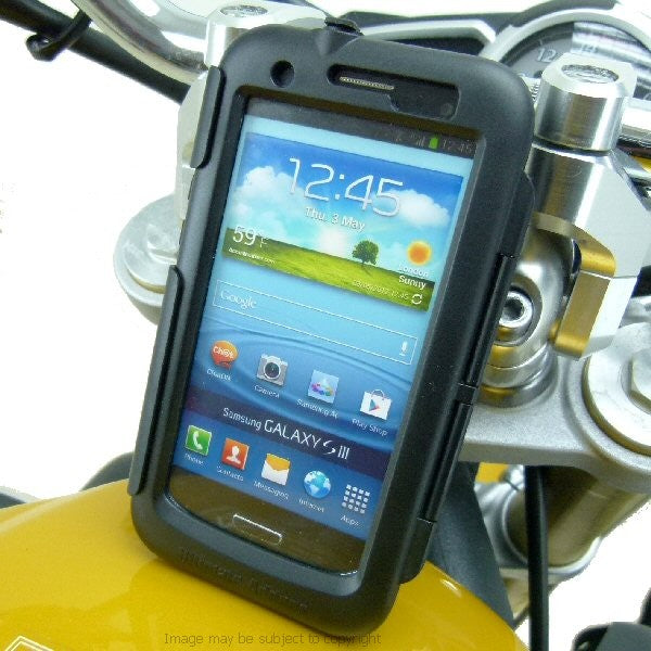 Suzuki GSX R600 2000-2005 Samsung Galaxy S III S3 Motorcycle Mount 13-14mm (sku 14372)