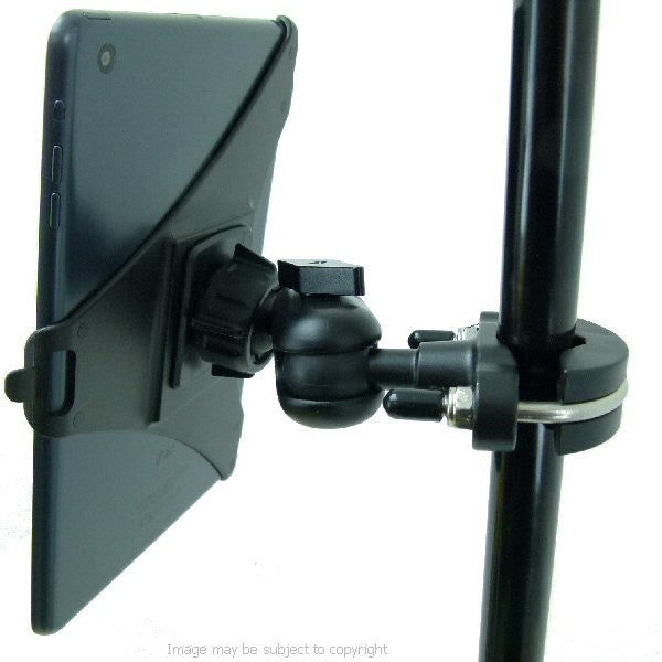 Secure iPad MINI Music Microphone Stand Mount Holder (sku 16018)