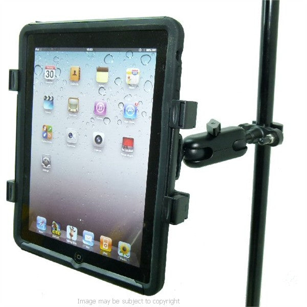 Secure iPad 4th Gen Music Microphone Stand Mount Holder (sku 16022)