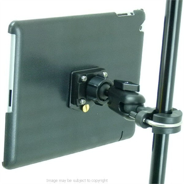 Secure iPad 3 Music Microphone Stand Mount Holder (sku 16030)