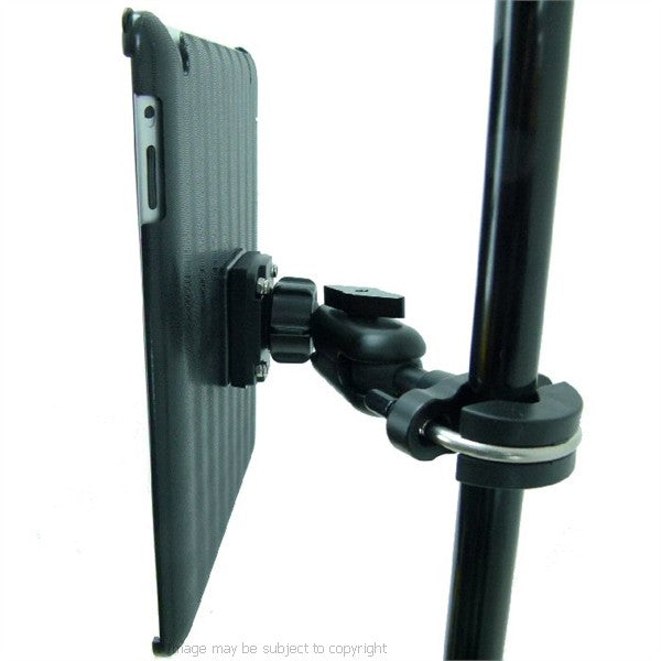 Secure iPad 3 Music Microphone Stand Mount Holder (sku 16030)