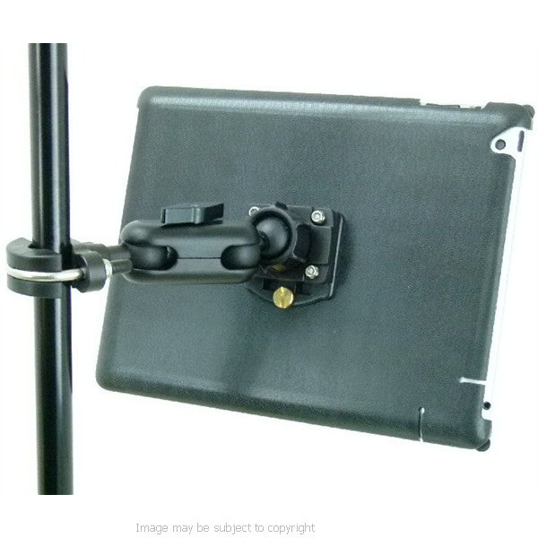 Secure iPad 3 Music Microphone Stand Mount Holder (sku 16030)
