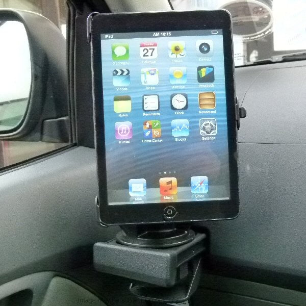 Dedicated iPad MINI Cup Holder Car Mount (sku 16078)
