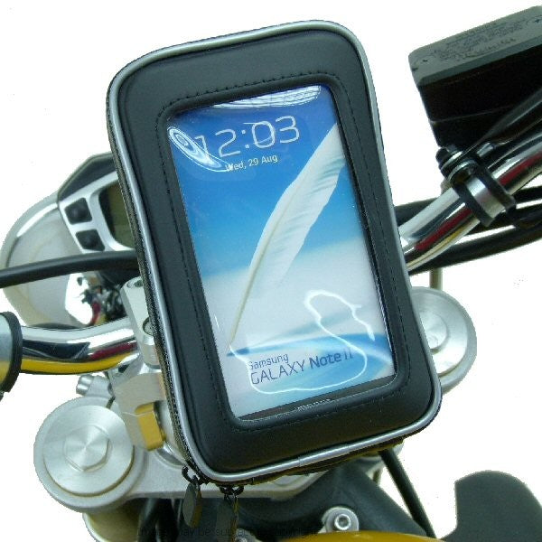 Powered Galaxy Note Motorcycle Handlebar Mount (sku 16161)
