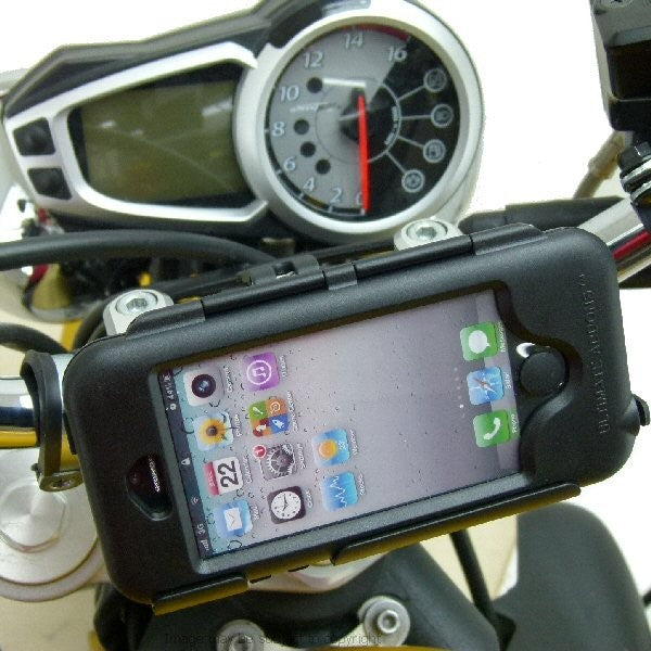 iPhone 5C Waterproof Motorcycle DIN - Hella Powered PRO Mount (sku 19299)