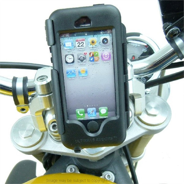 Waterproof Motorcycle DIN - Hella Powered PRO Mount for iPhone SE 1st edition (sku 34790)