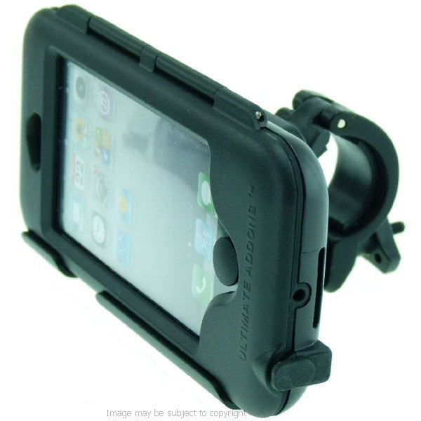 Hardwire Powered Waterproof Easy Fit Motorcycle Bike Mount for iPhone 5C (sku 19283)