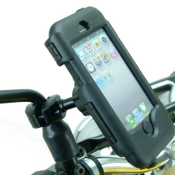 Waterproof iPhone 5C Tough Case Motorcycle Mirror Stem Mount (sku 19287)