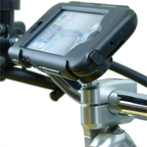 Waterproof Hardwire Powered M8 Top Clamp Motorcycle Phone Mount for iPhone 5C (sku 19266)