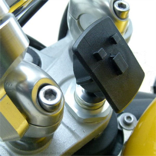 Powered 17.5mm-20.5mm iPhone 5C Sports Motorcycle Fork Stem Tough Case Yoke Mount (sku 19277)