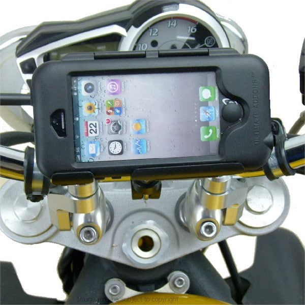Waterproof iPhone 5 Metal U-Bolt Tough Case Motorcycle Bike Mount (SKU 16201)