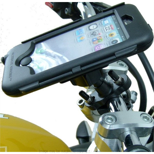 Waterproof iPhone 5 Metal U-Bolt Tough Case Motorcycle Bike Mount (SKU 16201)