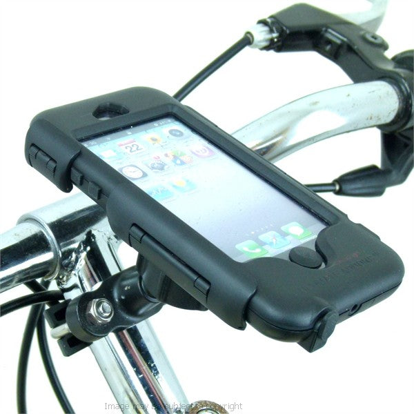 Secure Metal U-Bolt Cycle Bicycle Handlebar Tough Case Mount for iPhone 5 (sku 16210)