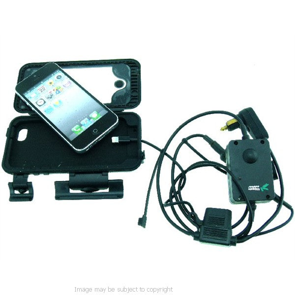 iPhone 5C Waterproof Motorcycle DIN - Hella Powered PRO Mount (sku 19299)