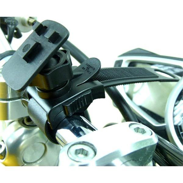 Waterproof DIN Powered Locking Strap Motorcycle Handlebar Mount for iPhone 5C (sku 19255)