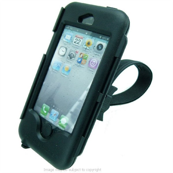 Powered iPhone SE 1st edition Locking Strap Tough Case Motorcycle Mount (sku 34807)