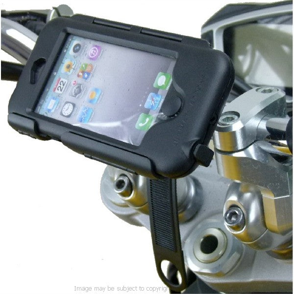 Powered iPhone SE 1st edition Locking Strap Tough Case Motorcycle Mount (sku 34807)