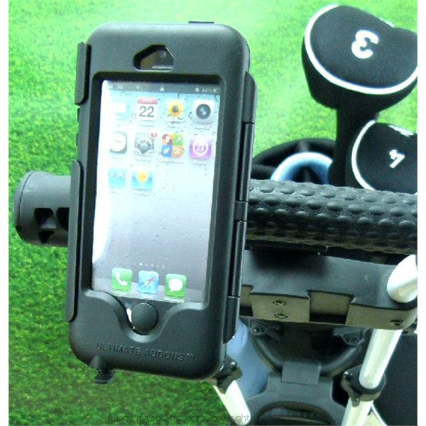 IPX4 Waterproof Easy Fit Golf Trolley - Cart Tough Case Mount for iPhone 5 (sku 16230)