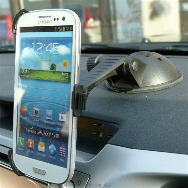 Samsung Galaxy S3 SIII GT-i9300 Multisurface Car Dashboard - Desk Suction Mount (sku 16314)