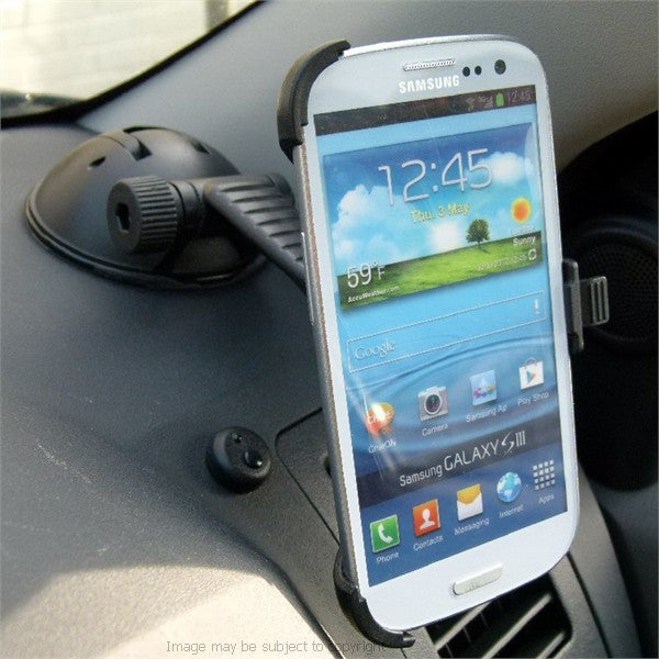 Samsung Galaxy S3 SIII GT-i9300 Multisurface Car Dashboard - Desk Suction Mount (sku 16314)