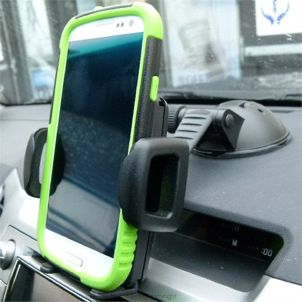 Adjustable Galaxy S3 GT-i9300 Multisurface Car Dashboard - Desk Suction Mount (sku 16337)