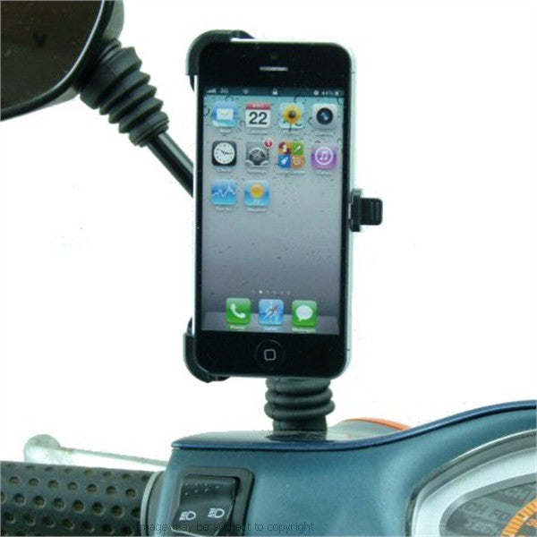 Dedicated iPhone 5S Scooter Moped Mirror Mount (sku 17580)