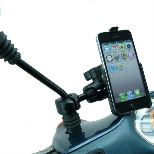 Heavy Duty Dedicated iPhone 5 Scooter Moped Mirror Mount (sku 16396)