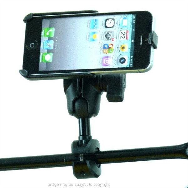 Heavy Duty Dedicated iPhone 5 Motorcycle Crossbar Mount (sku 16398)