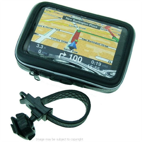 5inch Widescreen GPS SatNav Strap Bike Cycle Handlebar Mount (sku 16407)