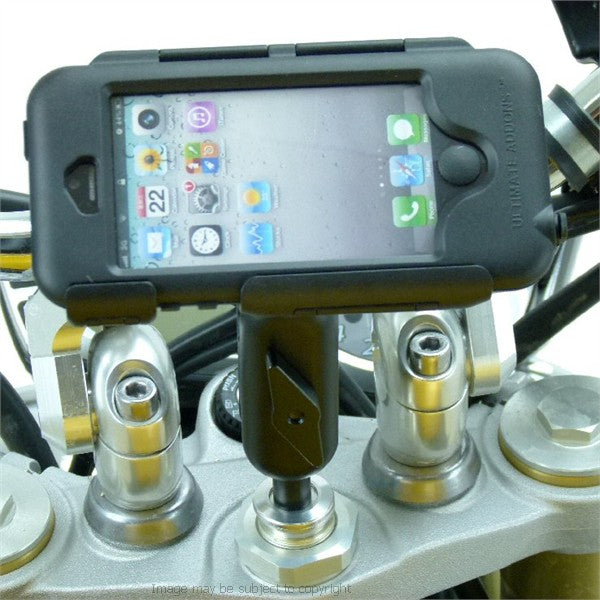 Waterproof Extension Arm iPhone 5S 17.5mm-20.5mm Motorcycle Fork Stem Yoke Mount (sku 17565)