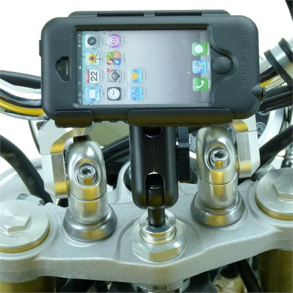 Waterproof Extension Arm iPhone 5C 13mm - 14.7mm Motorcycle Fork Stem Yoke Mount (sku 19254)