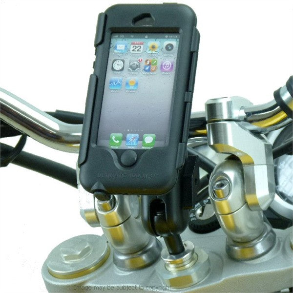 Waterproof Extension Arm iPhone 5 13mm - 14.7mm Motorcycle Fork Stem Yoke Mount (sku 16420)