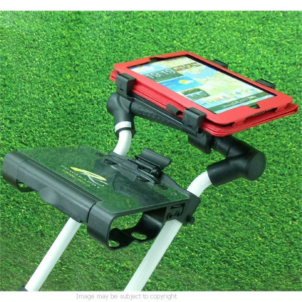 Adjustable Quick Fix Tablet PC Golf Trolley Mount (sku 16496)