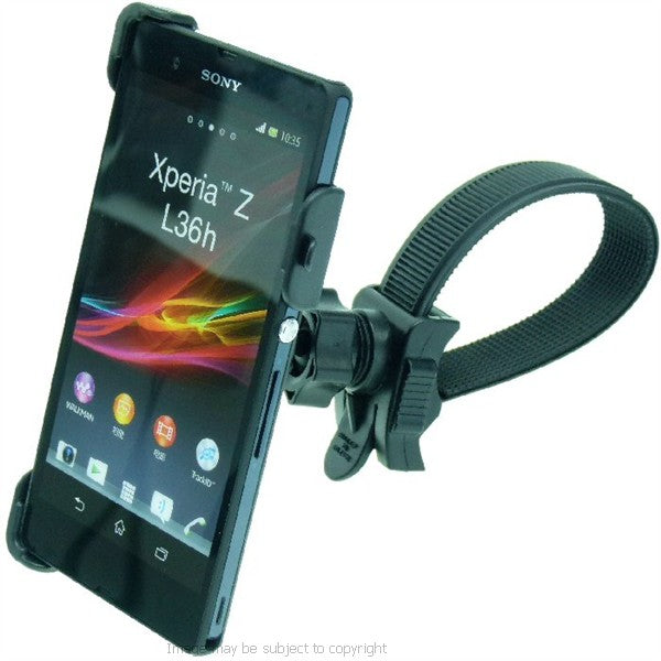 XPERIA Z Locking Strap Bike Motorcycle Handlebar Mount (sku 16586)