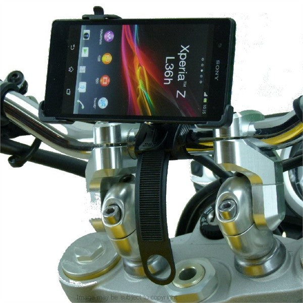 XPERIA Z Locking Strap Bike Motorcycle Handlebar Mount (sku 16586)