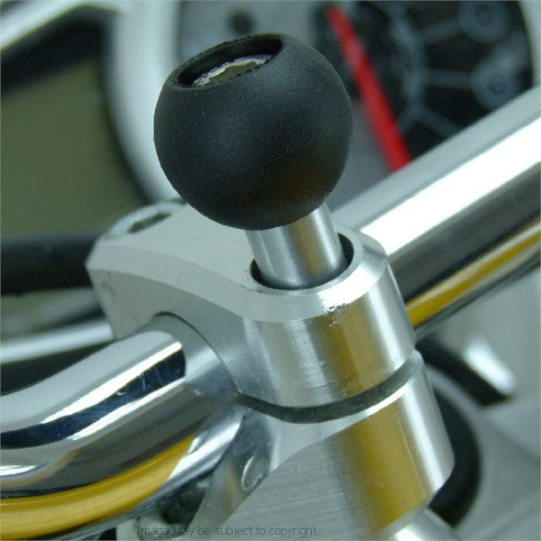Motorcycle M8 Handlebar Top Clamp Mount &amp; AMPS Adapter for Garmin ZUMO 396LMT-S (sku 41081)