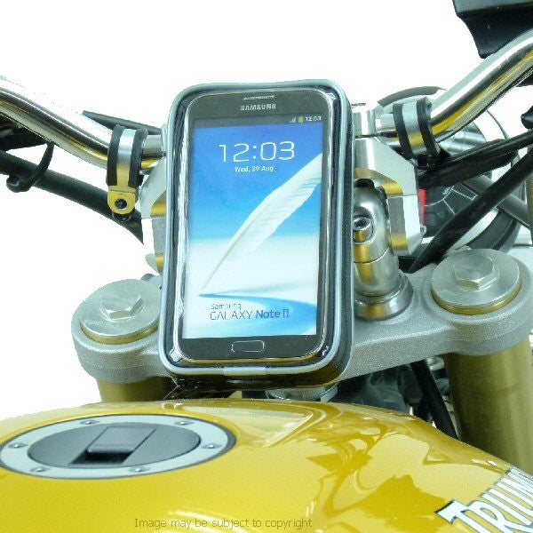 Weather Resistant Galaxy Note 2 Motorcycle Fork Stem Yoke Mount 15 - 17mm (sku 17156)