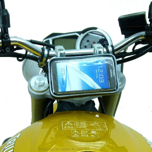Weather Resistant Galaxy Note 2 Motorcycle Fork Stem Mount 17.5 - 20.5mm (sku 17157)