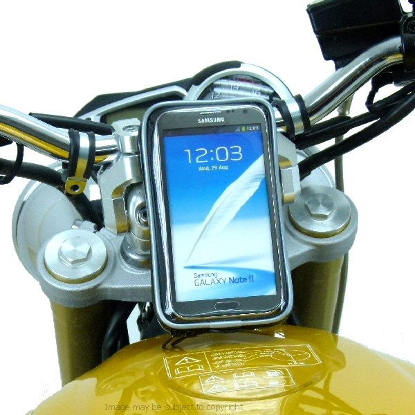 Weather Resistant Galaxy Note 2 Motorcycle Fork Stem Yoke Mount 20.5 -24.5mm (sku 17158)