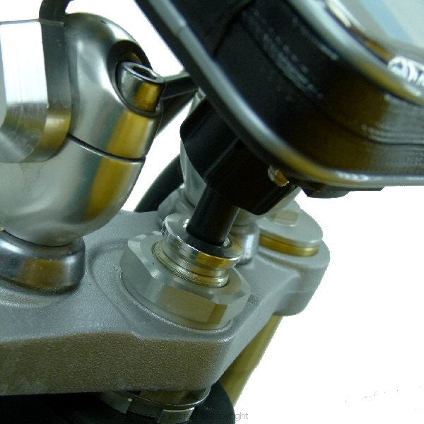 Weather Resistant Galaxy Note 2 Motorcycle Fork Stem Yoke Mount 15 - 17mm (sku 17156)