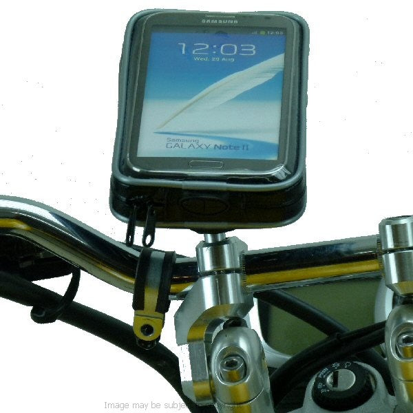 Weather Resistant Samsung Galaxy Note Motorcycle M8 Handlebar Clamp Mount (sku 17161)
