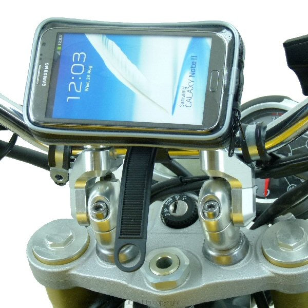 Weather Resistant Locking Strap Motorcycle Mount for Galaxy Note (sku 17168)